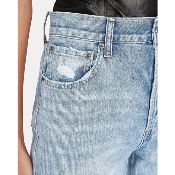 PISTOLA Cassie Distressed High-Rise Straight-Leg Jeans - Picture 4 of 7